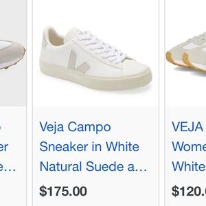 Veja Campo Sneakers in White and Cream
